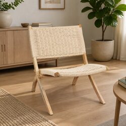 Practical Folding Accent Chair with Elegant Design