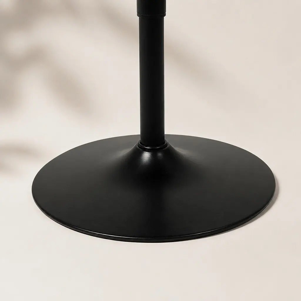 Bar Table Adjustable Height Swivel Stool 60cm Black Indoor