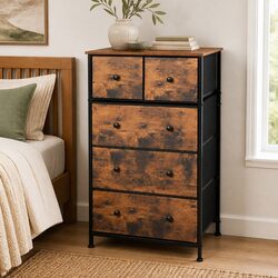 Storage Cabinet Tower Chest Bedroom Dresser Tallboy Organiser Unit Removable