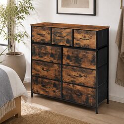 Warm Brown Storage Tower with Practical Benefits