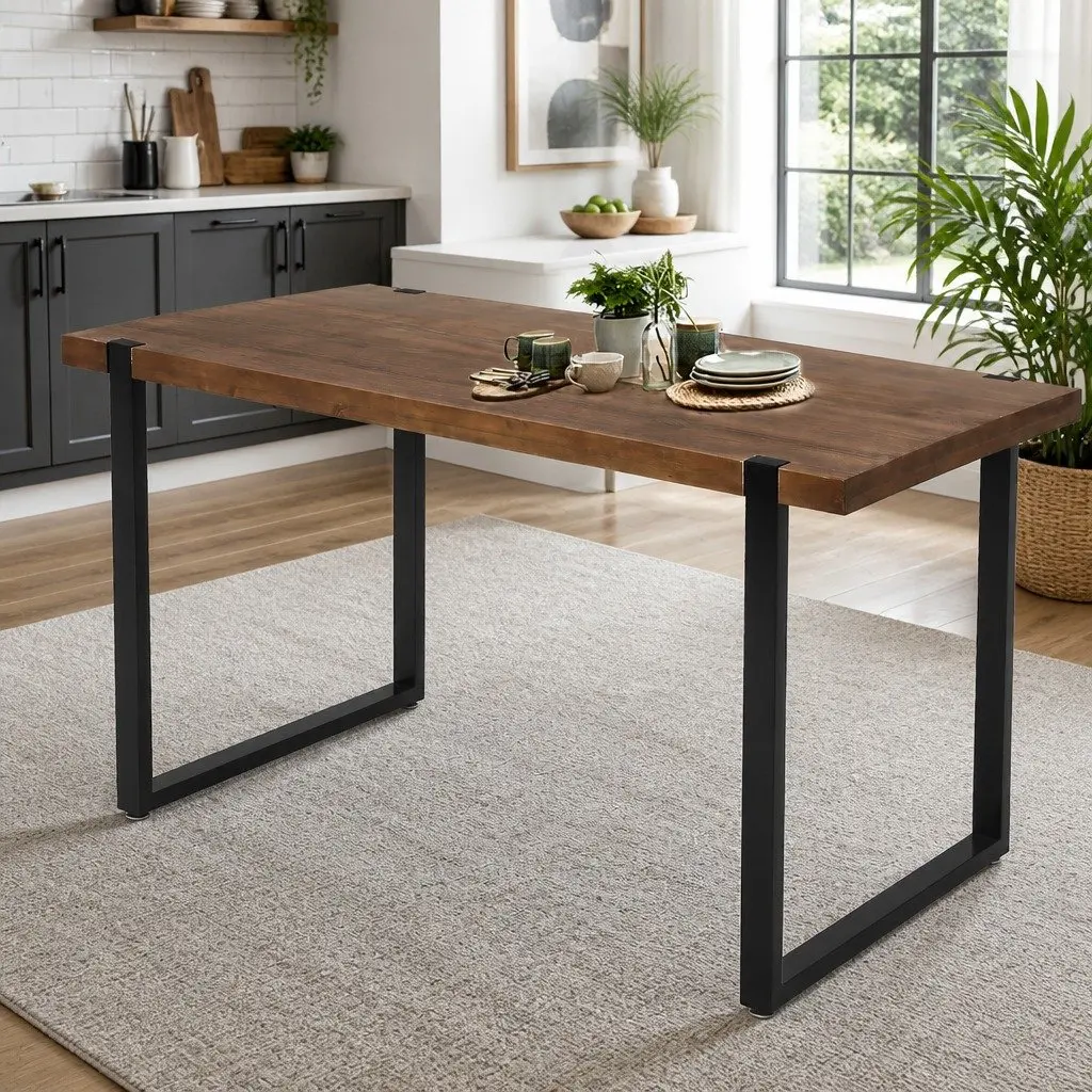 Solid Pine Wood Dining Table