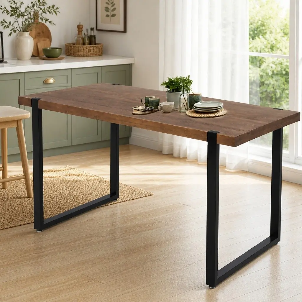 Solid Pine Wood Dining Table