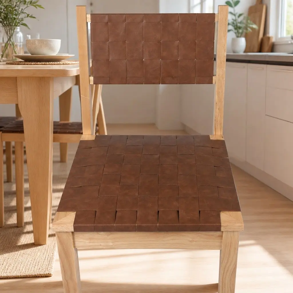 Dining Chairs Accent Lounge Seating Tan 50cm W x 47cm D x 86cm H