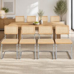 Reliable and Comfortable Rattan Dining Chairs Set of 8