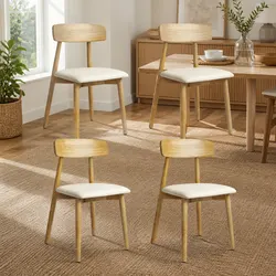 Reliable Dining Chairs Set of 4 with Classic Design