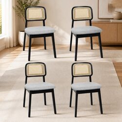Comfortable and Durable Black Dining Chair Set of 4