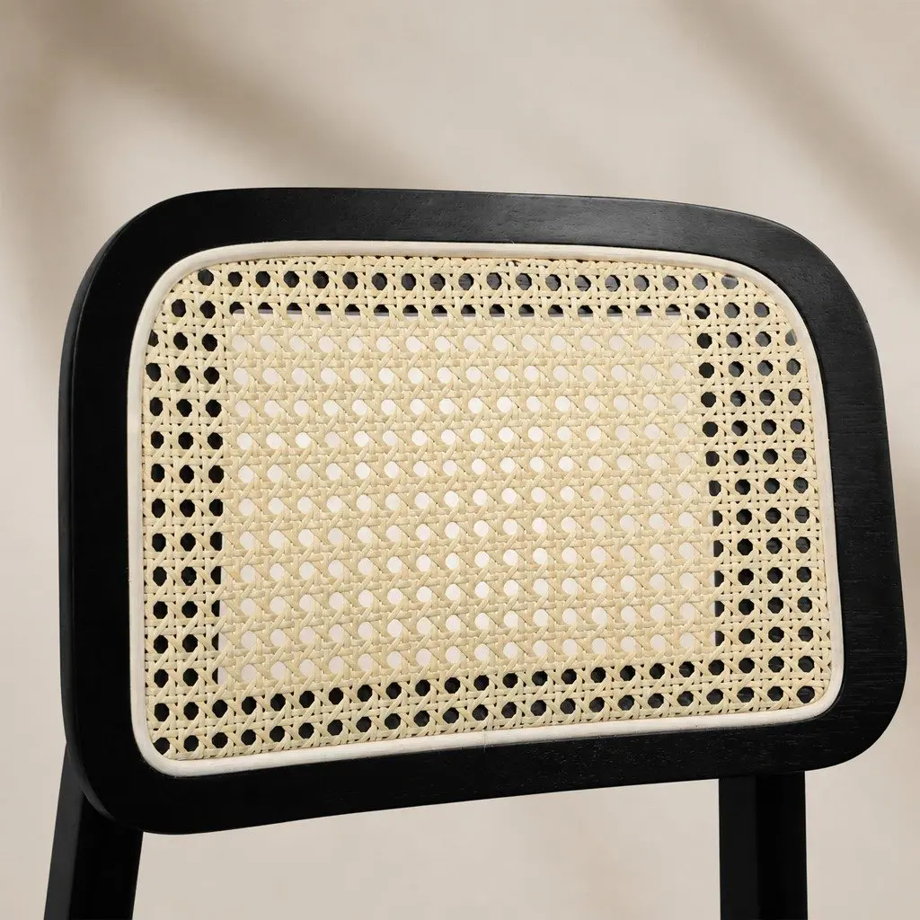 Rattan Weave Dining Chairs Set of 6