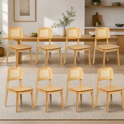 Comfortable and Stylish Rattan Weave Dining Chair Set
