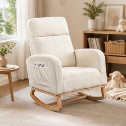 Practical Rocking Chair and Ottoman Set for Lasting Use