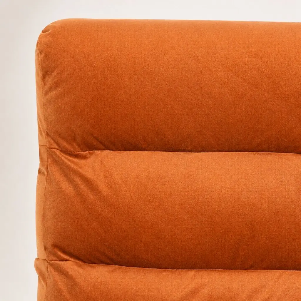 Velvet Chair with Durable Metal Frame