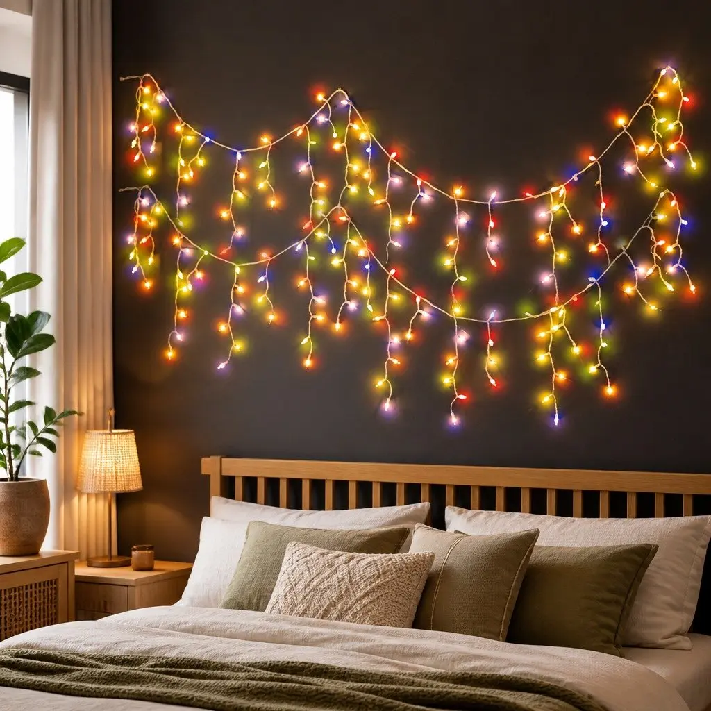 Curtain String Lights 500 LED Multi Colour Indoor Outdoor Wedding Party