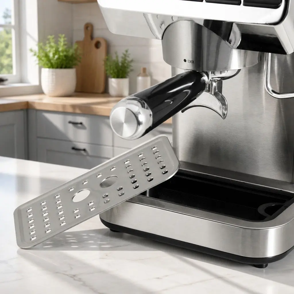 Espresso Coffee Machine 20 Bar Pressure Maker Cappuccino Latte Stainless Steel Compact
