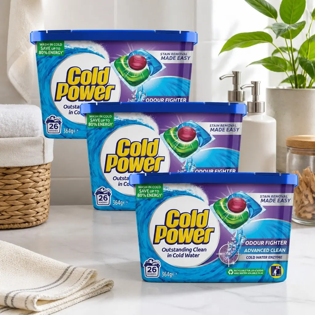 Laundry Detergent Capsules Odour Fighter 78 Pack Quick Dissolving Effective Cleaning Cold Water