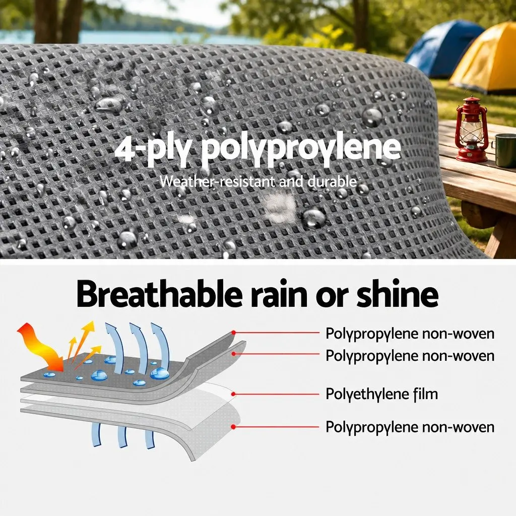 Caravan Cover 20-22ft Campervan 4 Layer Polypropylene Waterproof UV Resistant
