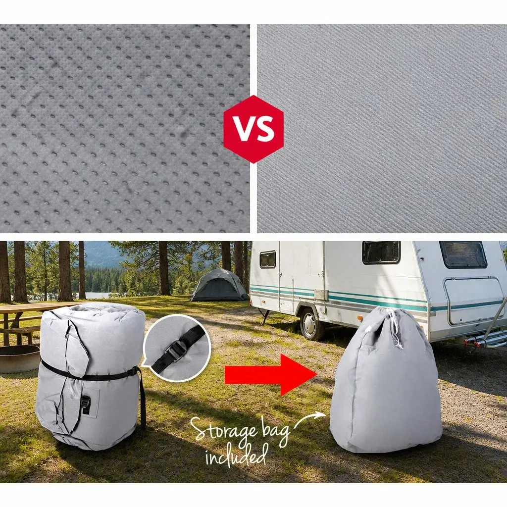 Caravan Cover 16-18ft Campervan 4 Layer Polypropylene Waterproof UV Protection