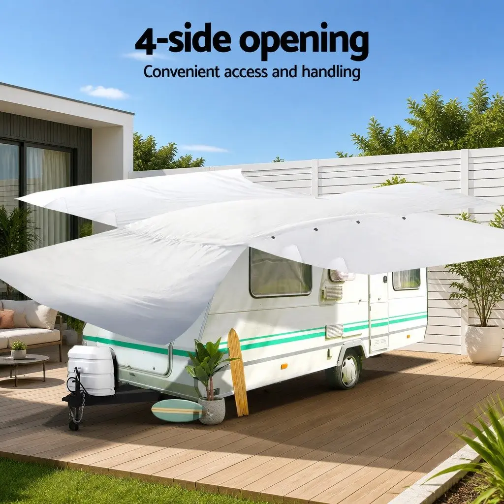 Caravan Cover 22-24ft Campervan 4 Layer Polypropylene Waterproof UV Protection