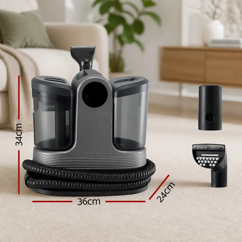 Carpet Washer Handheld Vacuum Cleaner Deep Cleaning 1700W Black