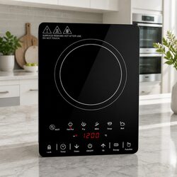 Electric Ceramic Cooktop 30cm Single Burner Touch Control Timer Function