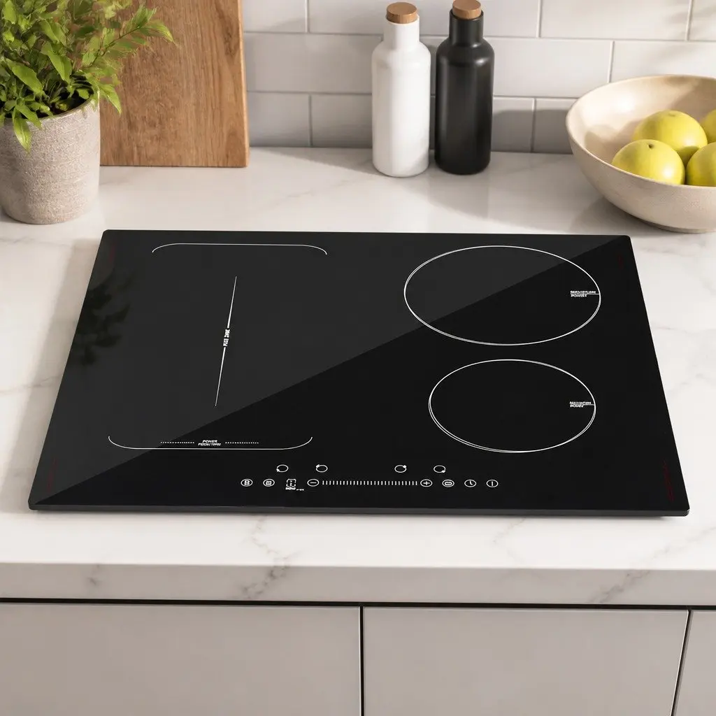 Induction Cooktop 60cm 4 Zone Electric Cooker Black Touch Control