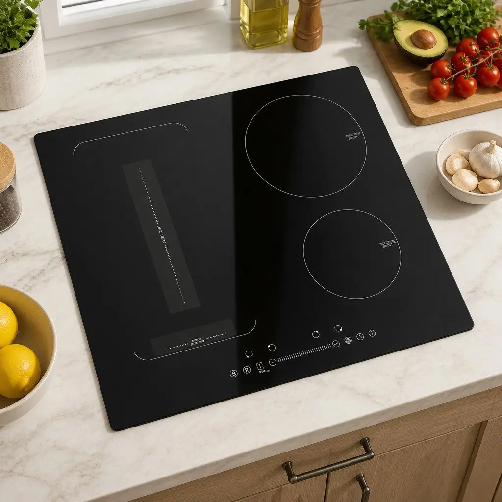 Induction Cooktop 60cm 4 Zone Electric Cooker Black Touch Control