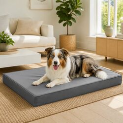 Reliable XL Dog Bed with Value in Mind Grey 111x81cm