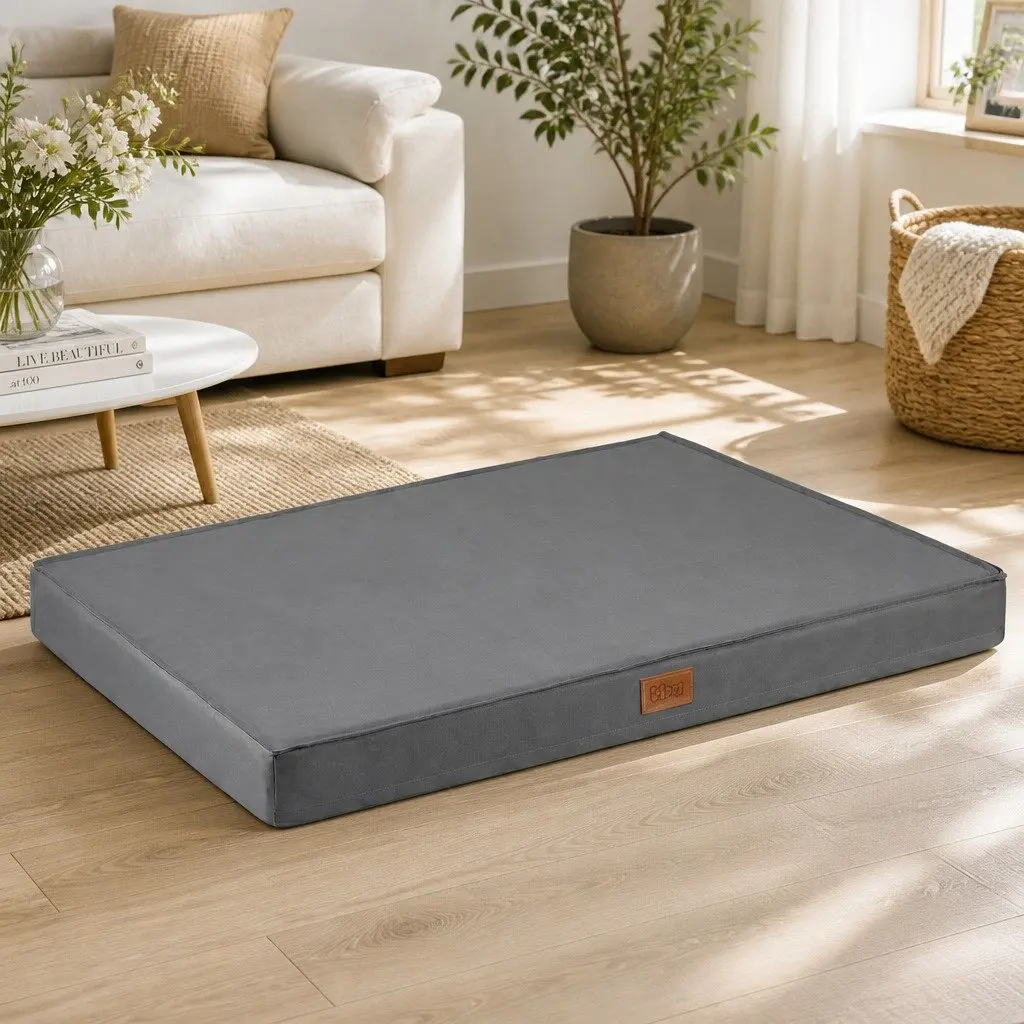 Dog Bed Orthopedic Support XL 111x81cm Grey