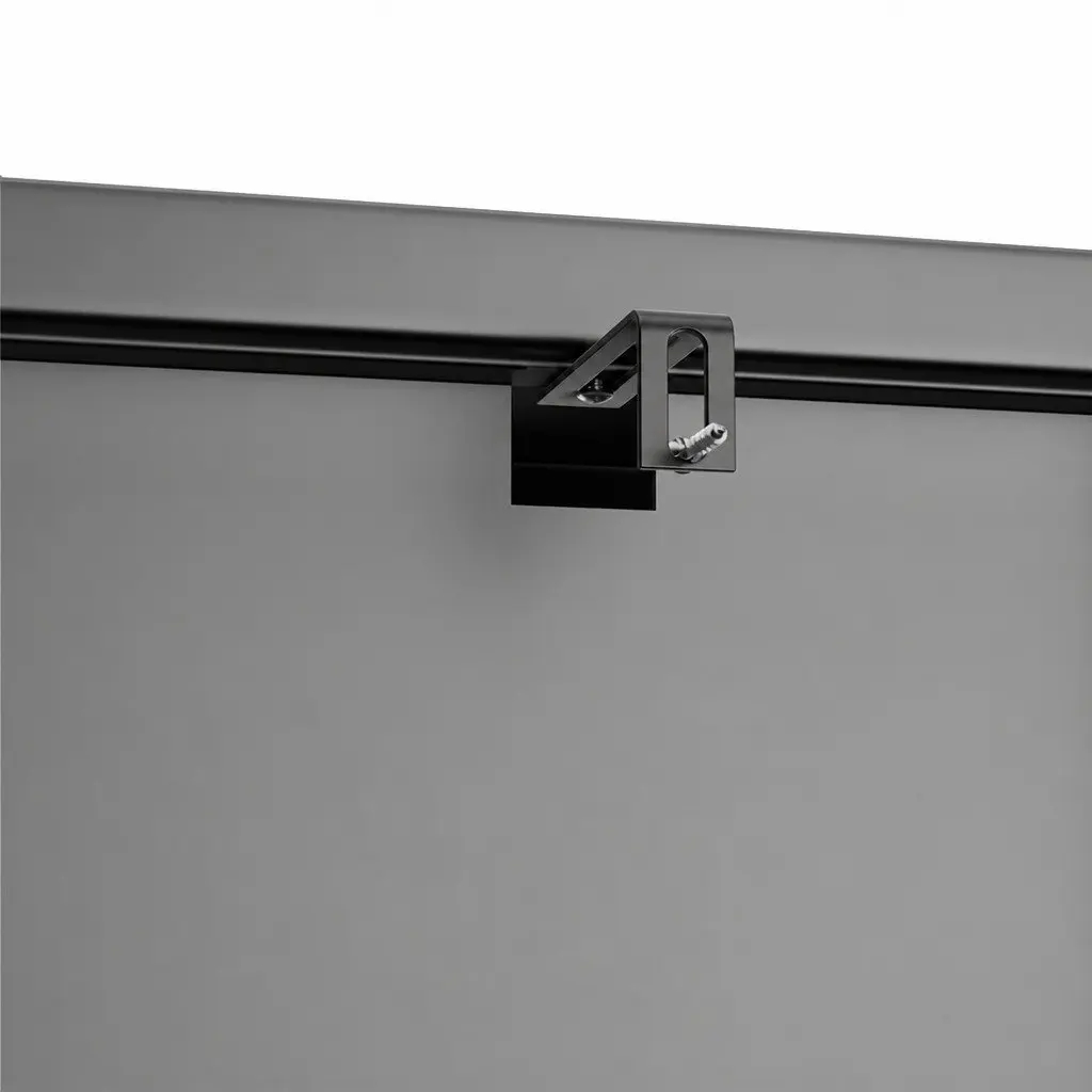 4 Tier Glass Display Cabinet Storage Shelving 80cm x 35cm x 160cm Black Tempered Glass