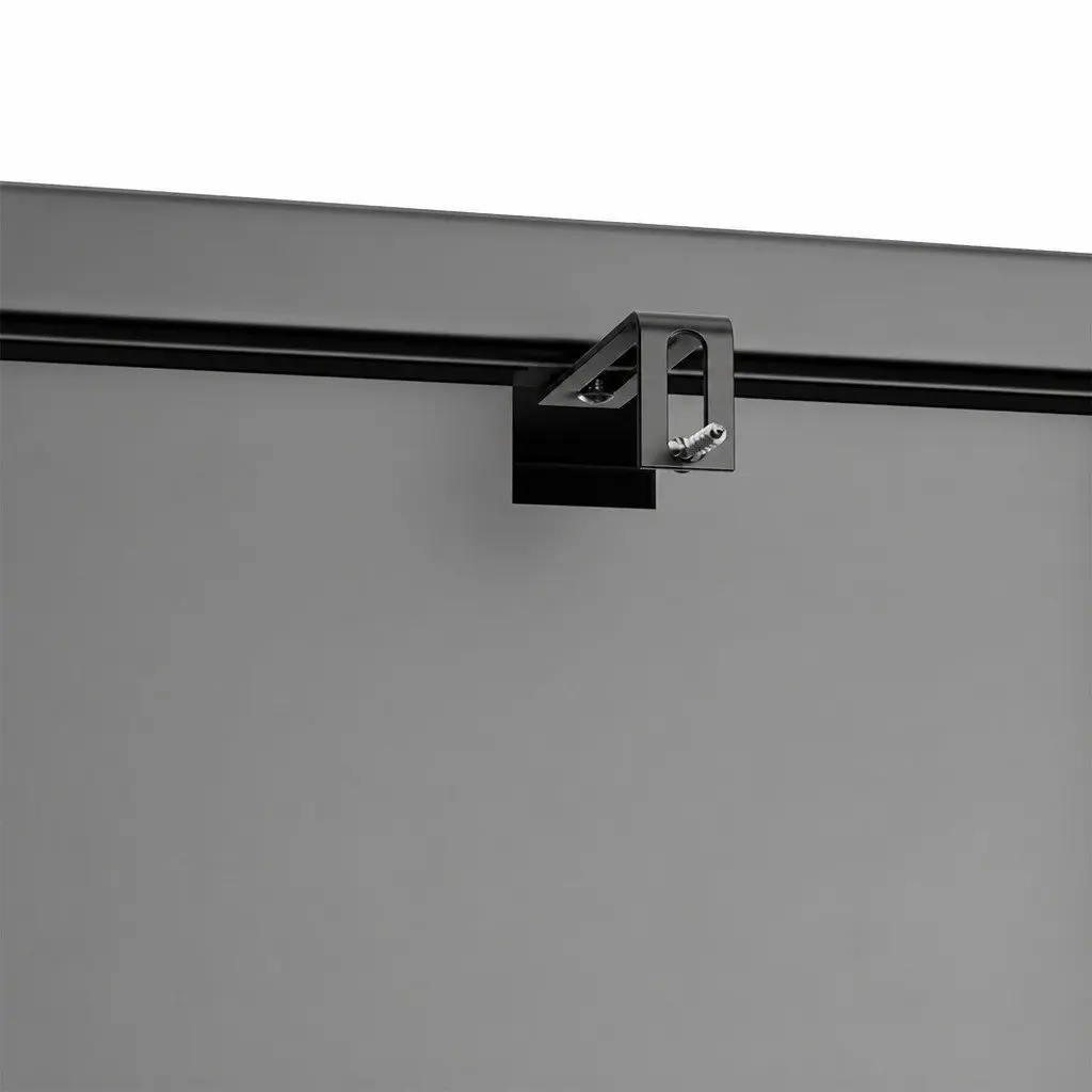 Glass Display Cabinet 4 Tier Storage Cupboard 42cm x 35cm x 160cm Black