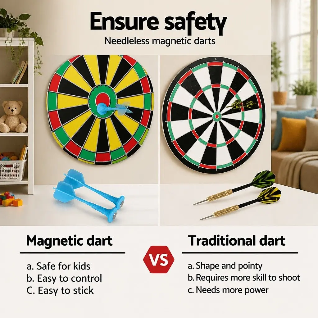 16 Inch Magnetic Dartboard for Endless Fun