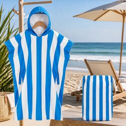 Durable and Versatile Hooded Poncho Towel for Adults