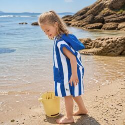 Comfortable Kids Hooded Poncho Towel for Changing