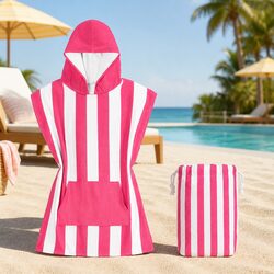 Warm Kids Hooded Poncho Towel - Quick Dry 2-4 Years