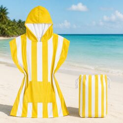 Quick Dry Kids Poncho Towel for Ages 2-4 Years
