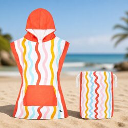 Comforting Quick-Dry Kids Hooded Poncho Towel