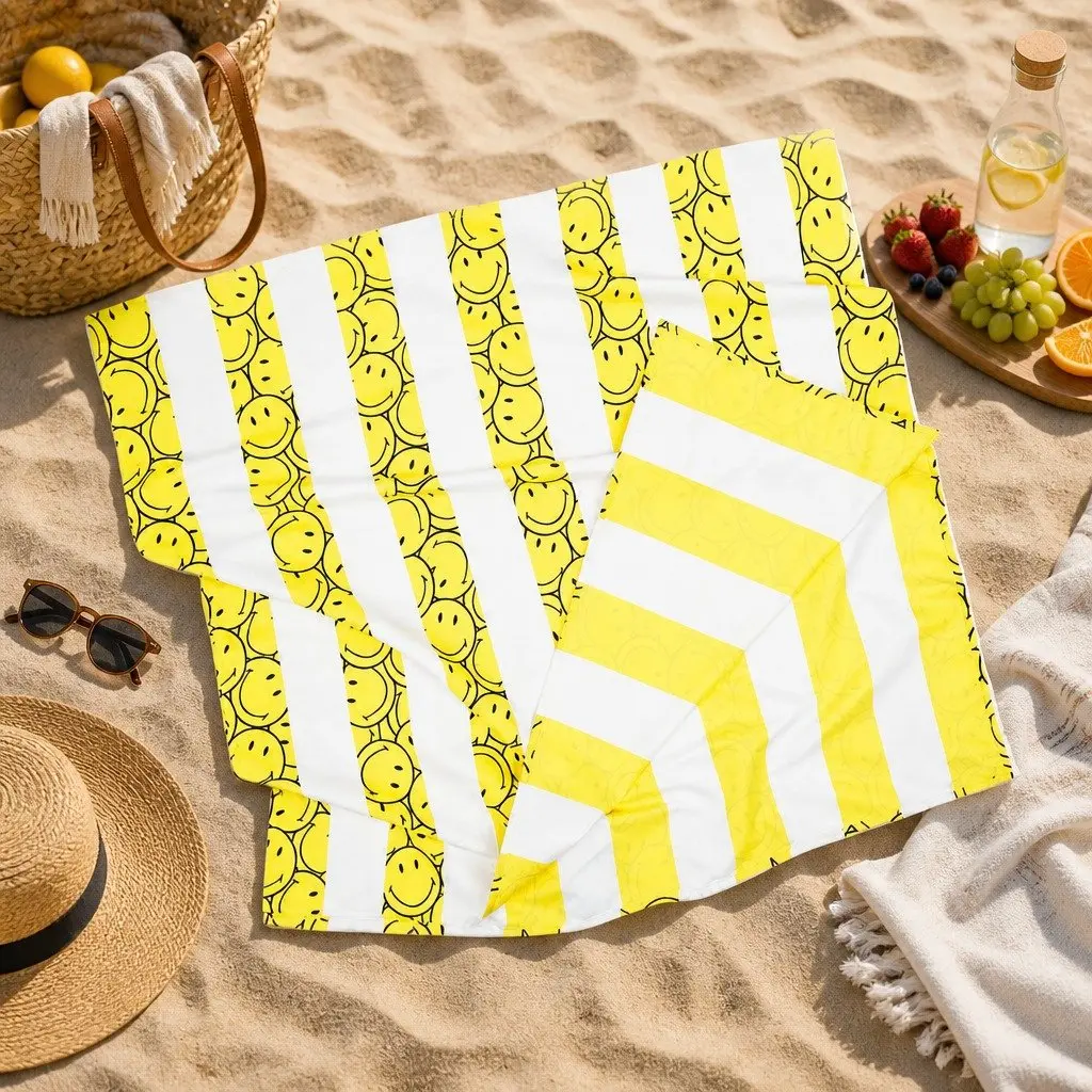 Kids Beach Towel Quick Dry Compact Lightweight Child Size 130 x 70 cm