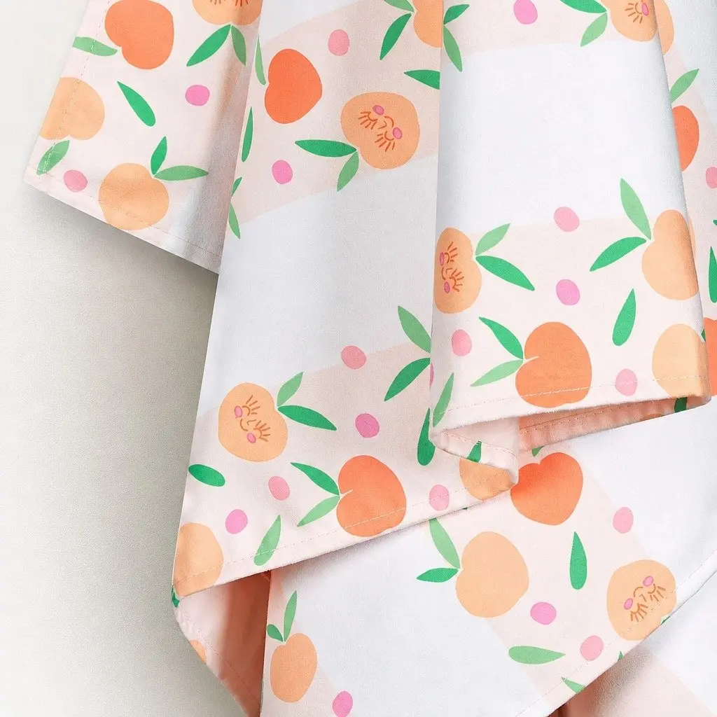Kids Beach Towel Quick Dry Compact Lightweight Peach 130x70cm