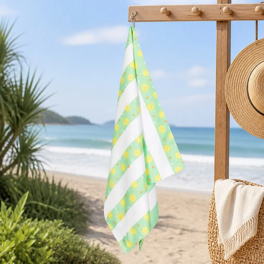 Kids Beach Towel Quick Dry Compact Lightweight Sand Free 130 x 70 cm