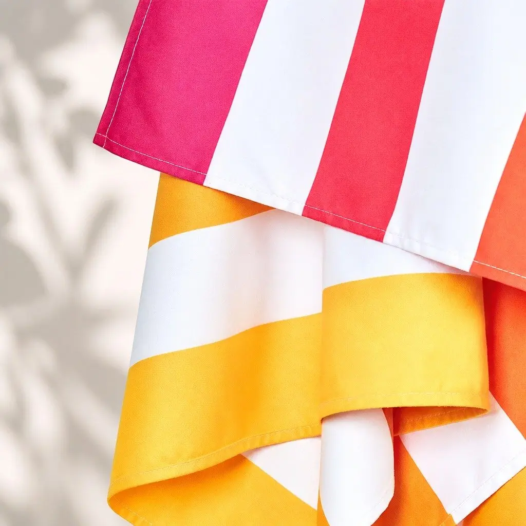 Large Beach Towel Quick Dry 160cm x 80cm Peach Sunrise