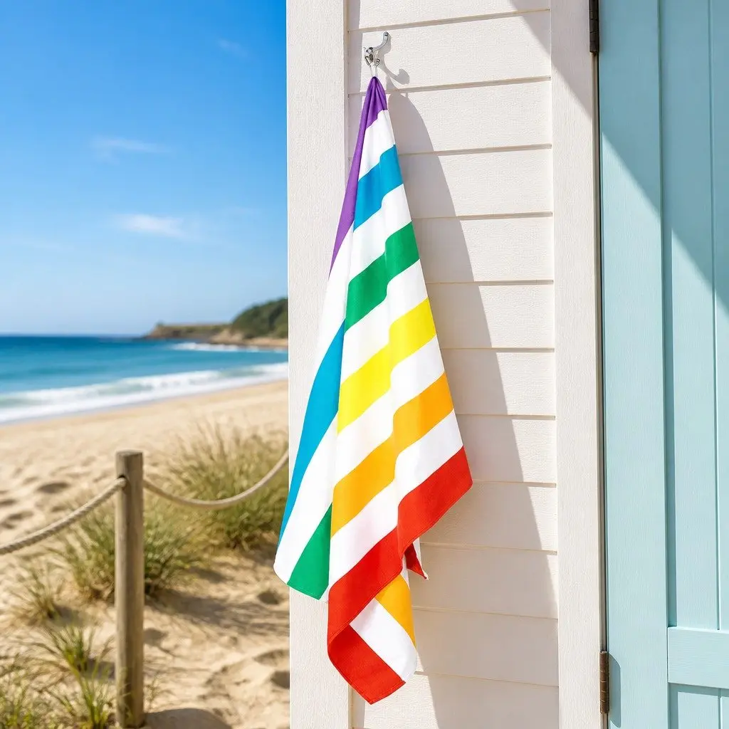 Beach Towel Quick Dry Large Rainbow Skies