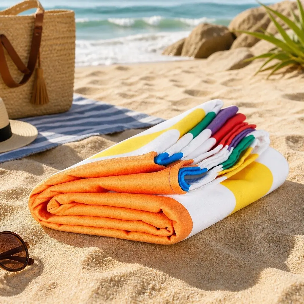 Beach Towel Quick Dry Large Rainbow Skies