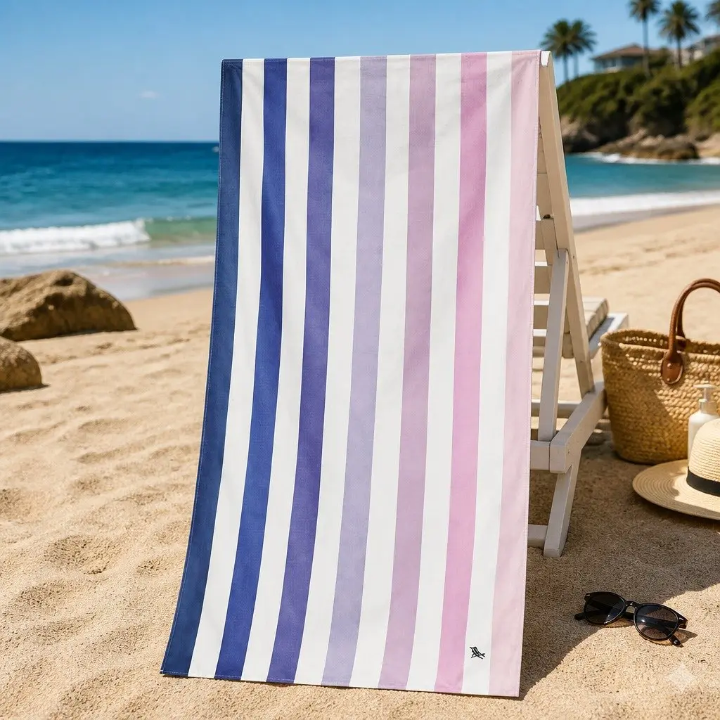 Extra Large Quick Dry Beach Towel Sand Free Travel 200cm x 90cm Dusk to Dawn