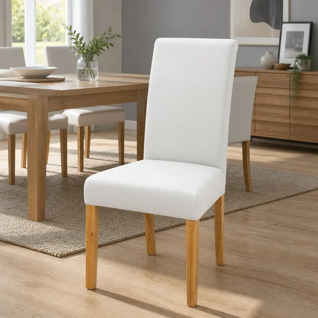 Dining Chair Covers Set 4 Spandex Stretch Slipcovers White