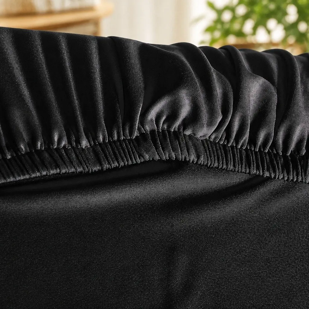 Dining Chair Covers Stretch Slipcovers Set of 6 Black