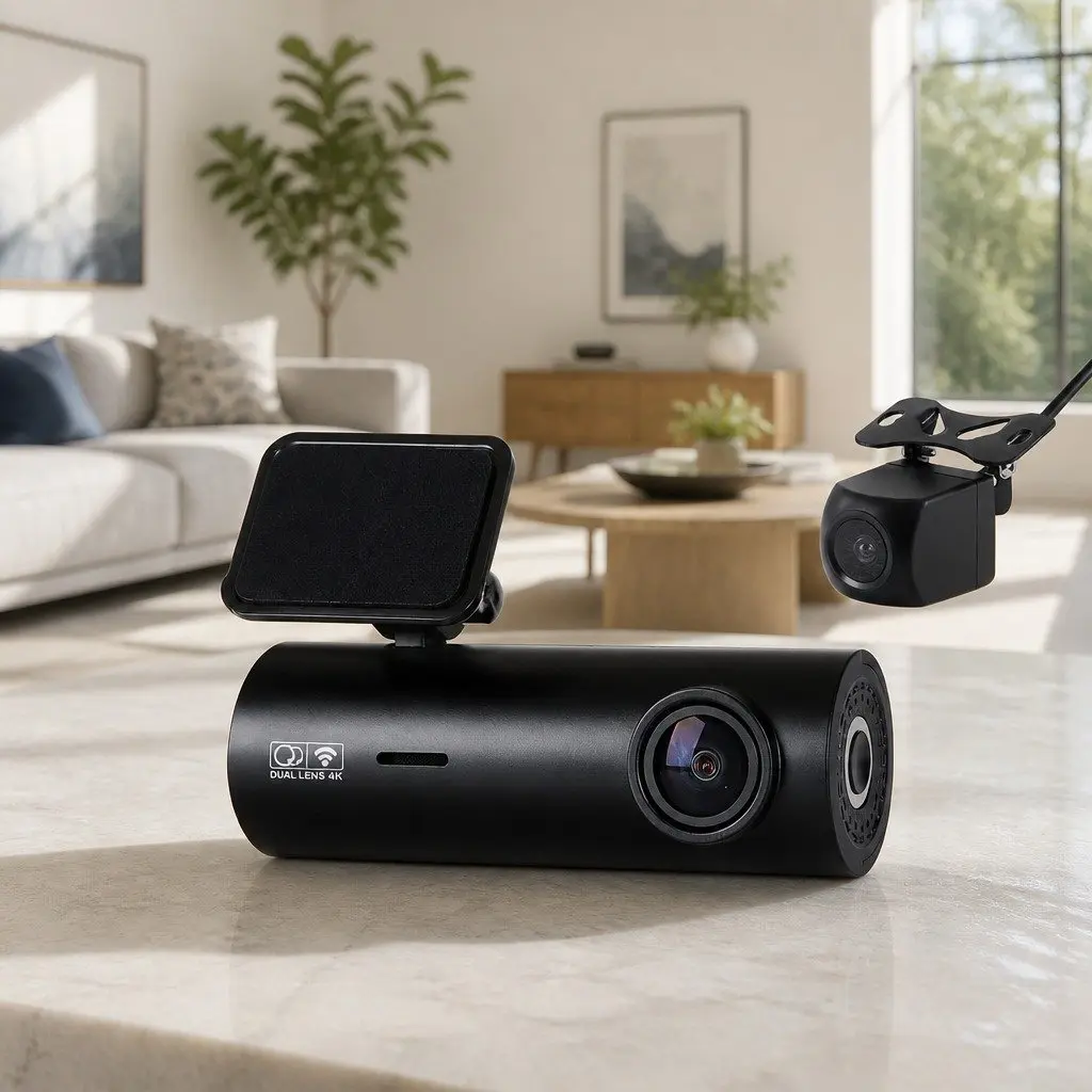 Dash Camera with 4K Front and 1080P Rear