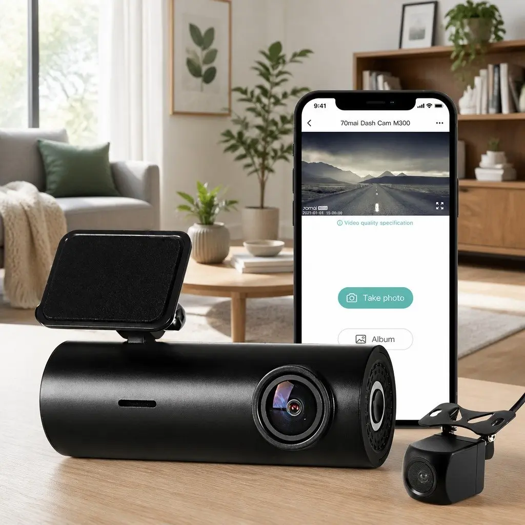 Dash Camera with 4K Front and 1080P Rear