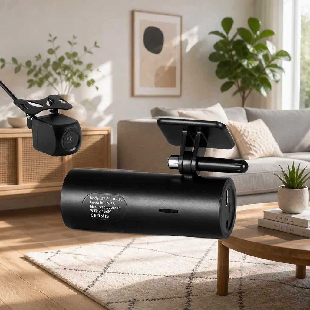 Dash Camera with 4K Front and 1080P Rear