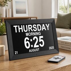 Reliable and Functional 10 Inch Digital Day Clock