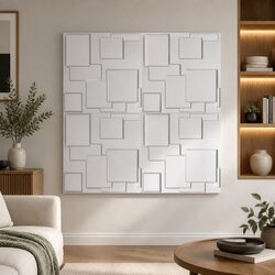 3D Wall Panels 12 Piece Set 50x50cm DIY Home Interior Decoration Embossed