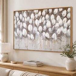 Large Abstract Canvas Wall Art 80x120cm Modern Floating Frame Home Decor