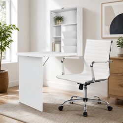 Practical Foldable Computer Desk and Office Chair Set